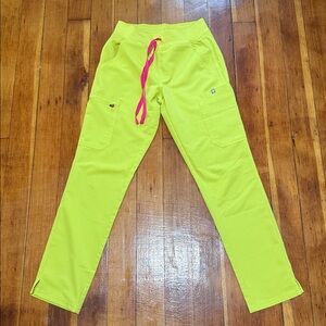 Figs Limeade Skinny Scrub Pants